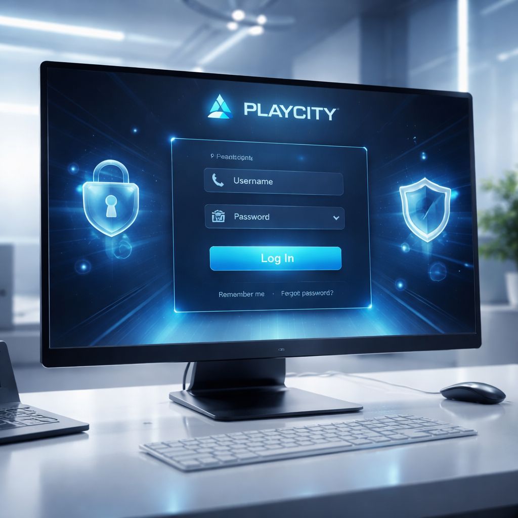 Interfaz de autenticación segura PlayCity para usuarios mexicanos