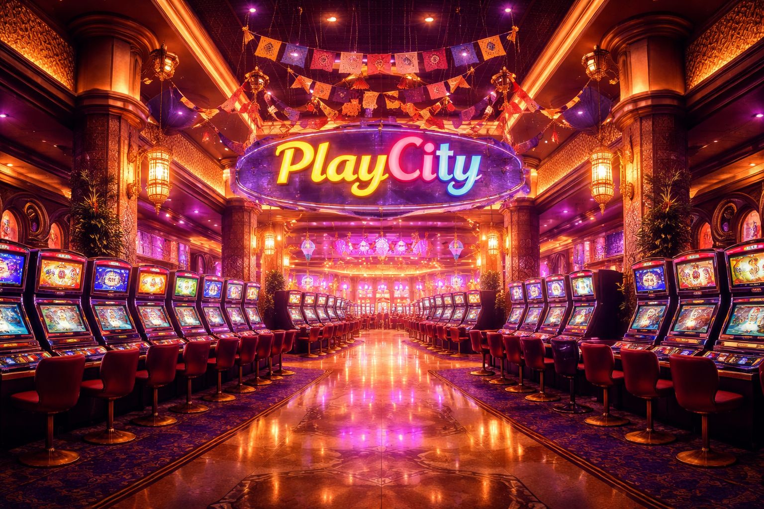 Página principal de PlayCity Casino México con juegos en vivo y máquinas tragamonedas
